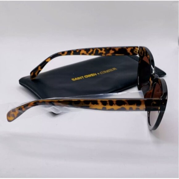Saint Owen x Curateur WYLDE Cat Eye Tortoise Shell Sunglasses Retro UV400 - Picture 4 of 5